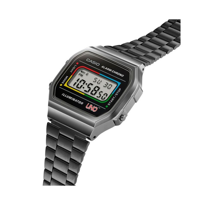 Reloj Hombre Casio A168WEUC-1AER Negro Gris (Ø 36 mm) 2