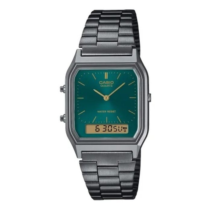 Reloj Hombre Casio AQ-230EGG-3AEF Verde Plateado