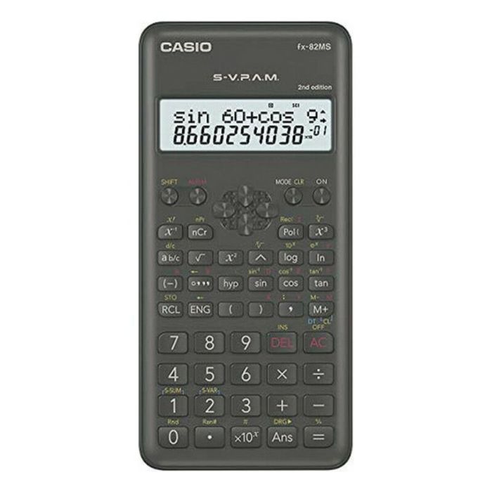 Calculadora Científica Casio FX-82 MS2 Negro Gris oscuro Plástico