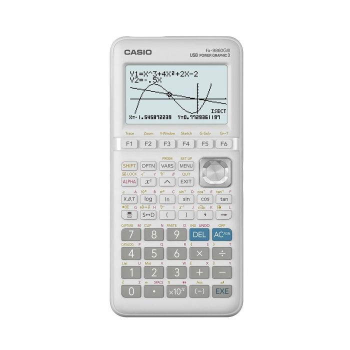 Calculadora Científica Casio FX-9860GIII-W-ET Blanco 18,4 x 9,15 x 2,12 cm