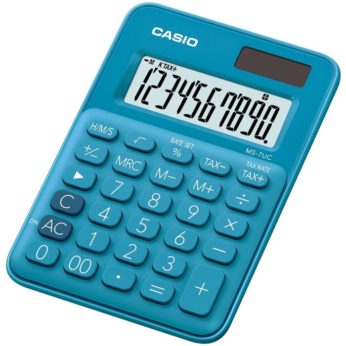 Calculadora Casio MS-7UC Azul Plástico