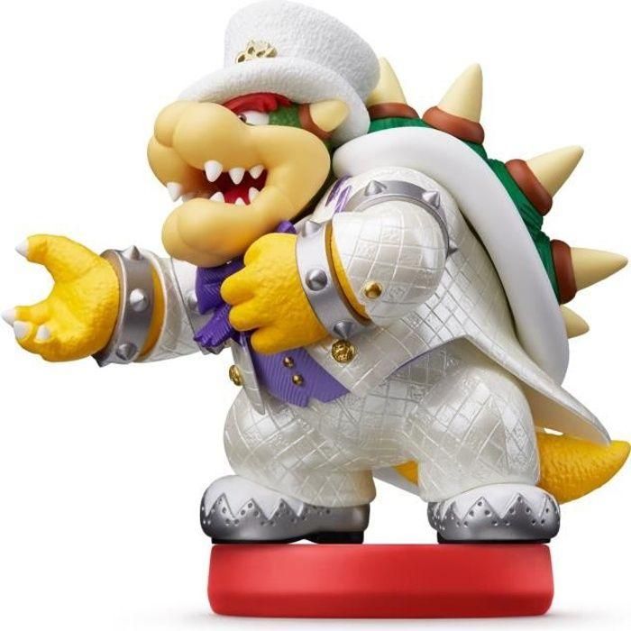 Estatuilla Colección amiibo Super Mario Odyssey - Bowser en traje de novia