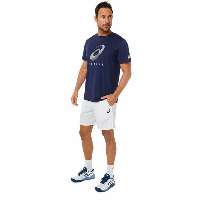 Camiseta de Manga Corta Hombre Asics Court Azul 2