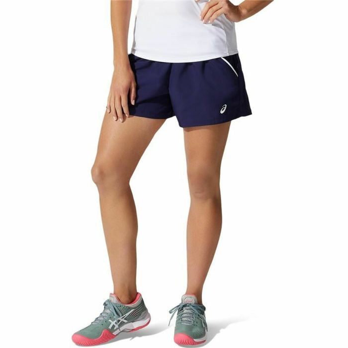 Pantalones Cortos Deportivos para Mujer Asics Court Azul oscuro 1