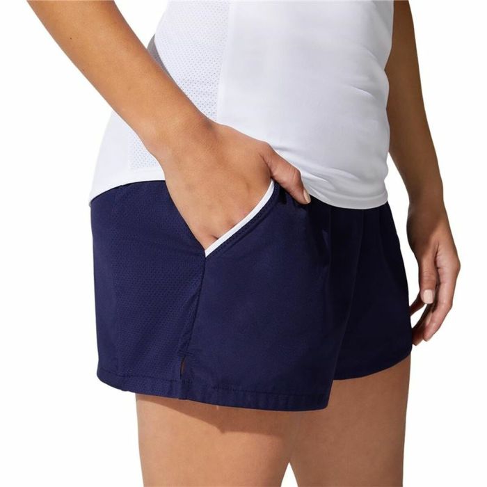 Pantalones Cortos Deportivos para Mujer Asics Court Azul oscuro 3
