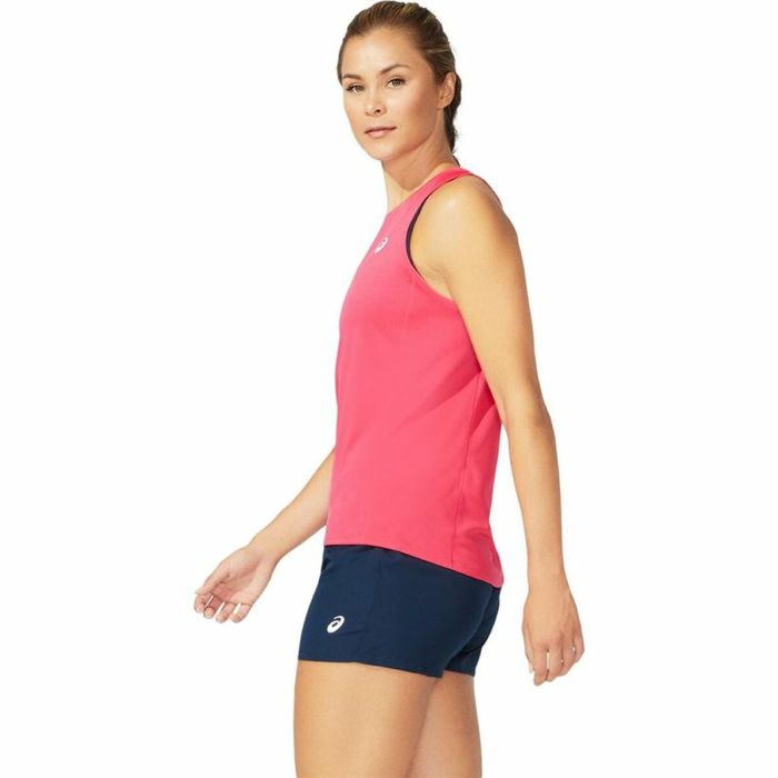 Camiseta de Manga Corta Mujer Asics Core Tank Rosa 3