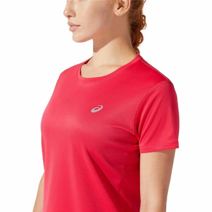 Camiseta de Manga Corta Mujer Asics Core Rojo Carmesí 2