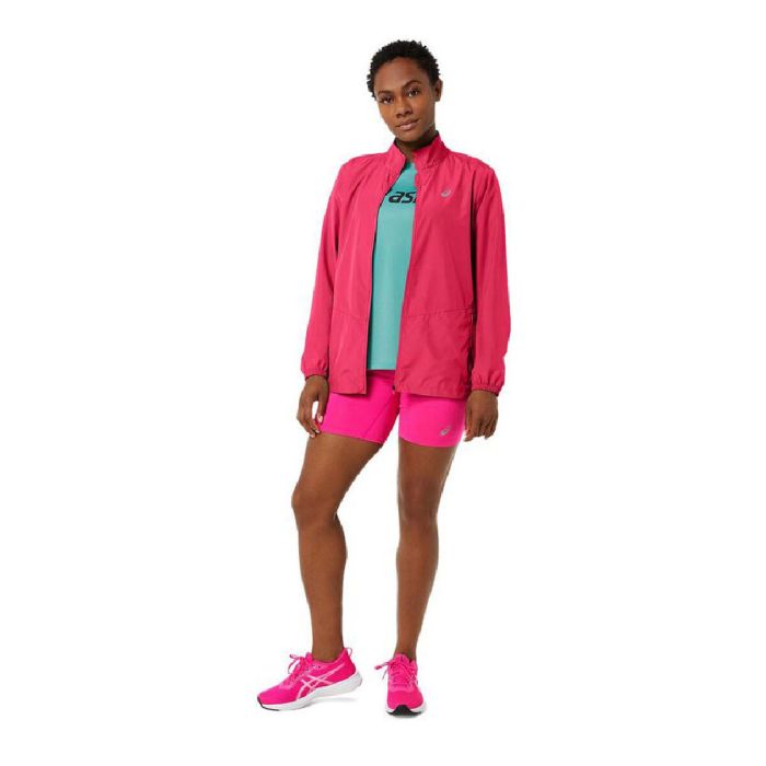 Chaqueta Impermeable para Mujer Asics Core Fucsia 1