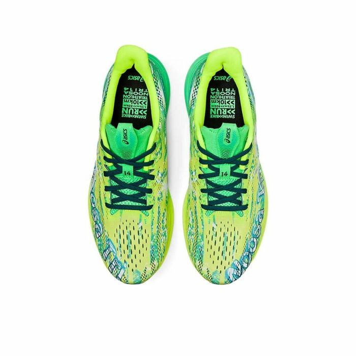 Zapatillas de Running para Adultos Asics Noosa Tri 14 Verde limón 2