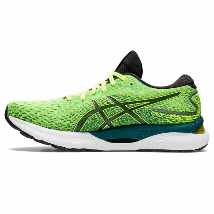 Zapatillas de Running para Adultos Asics Gel-Nimbus 24 Verde limón 4