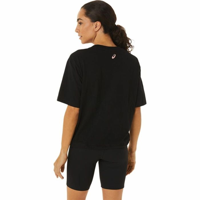 Camiseta de Manga Corta Mujer Asics Tiger Negro 3