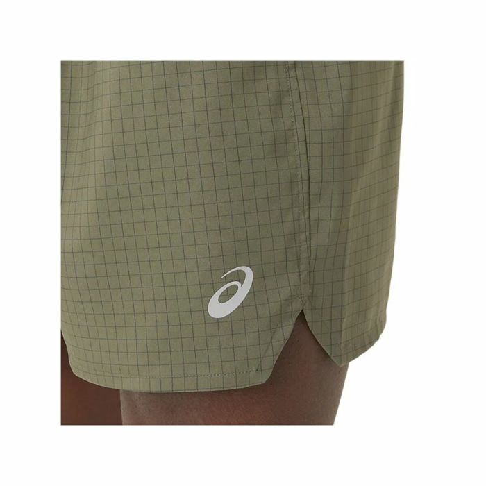 Pantalones Cortos Deportivos para Hombre Asics Fujitrail Logo Oliva 4