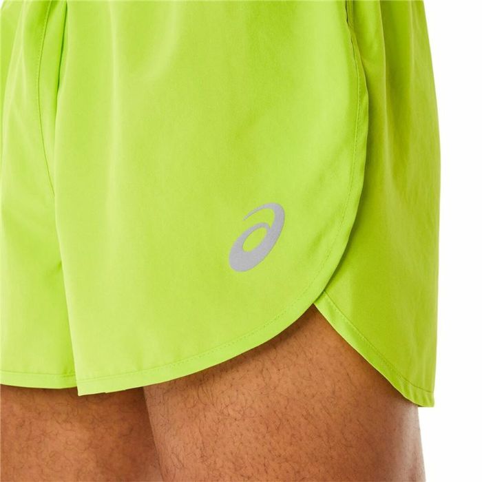 Pantalones Cortos Deportivos para Hombre Asics Core Split Verde limón 1