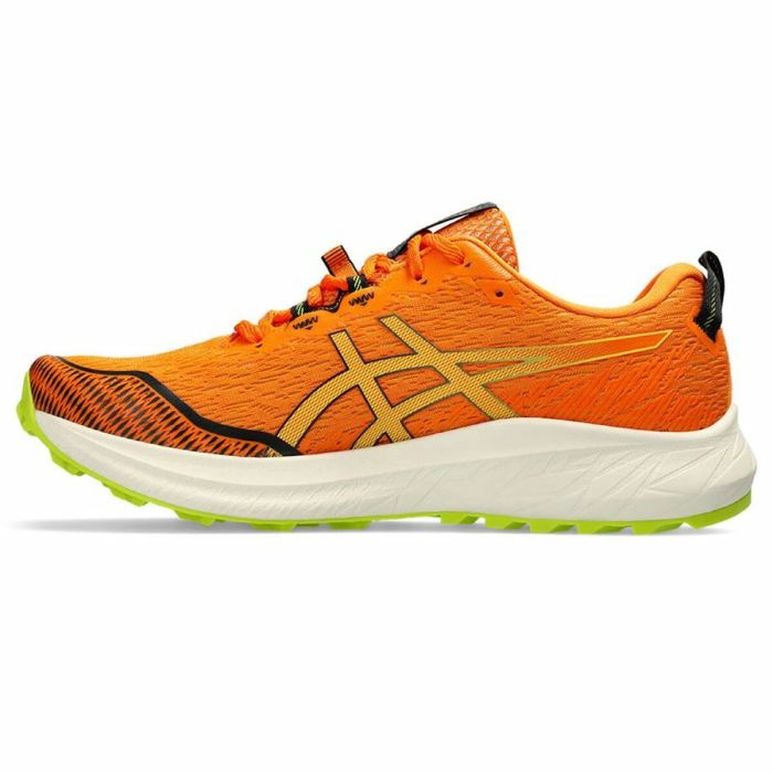 Zapatillas de Running para Adultos Asics Fuji Lite 4 Montaña Hombre Naranja 6