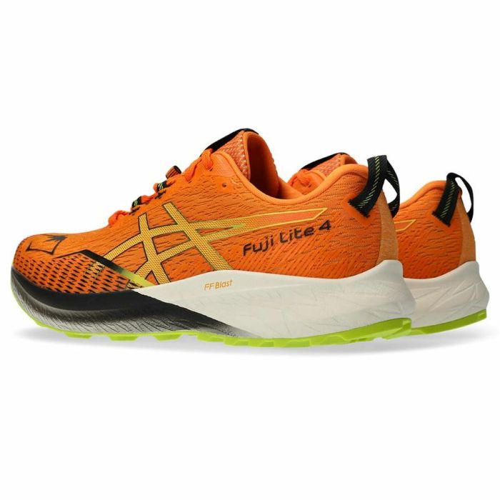 Zapatillas de Running para Adultos Asics Fuji Lite 4 Montaña Hombre Naranja 2