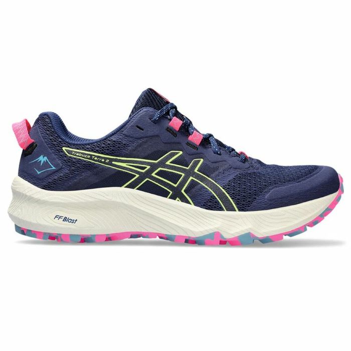 Zapatillas de Running para Adultos Asics Trabuco Terra 2 Montaña Mujer Azul