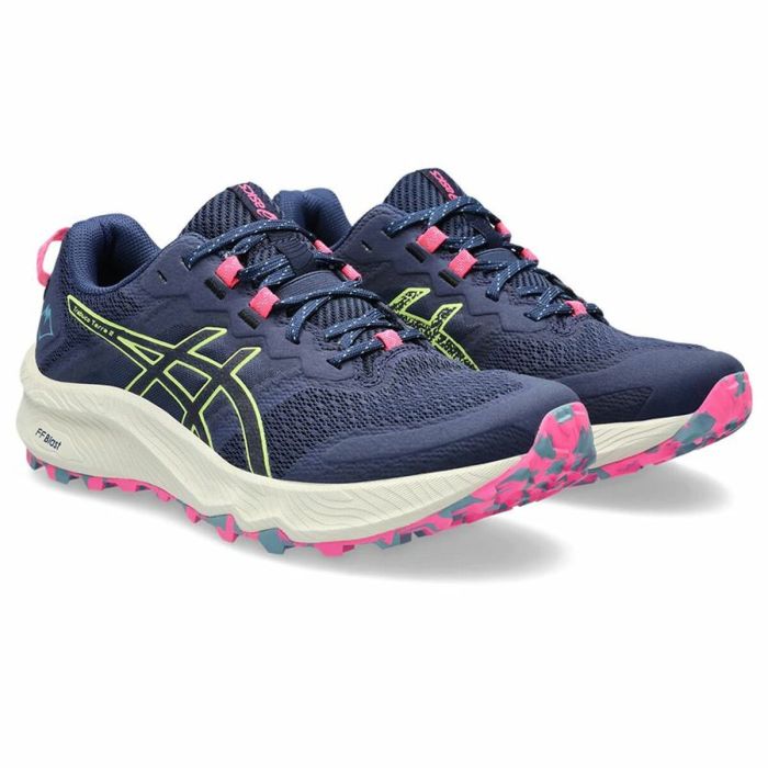 Zapatillas de Running para Adultos Asics Trabuco Terra 2 Montaña Mujer Azul 3