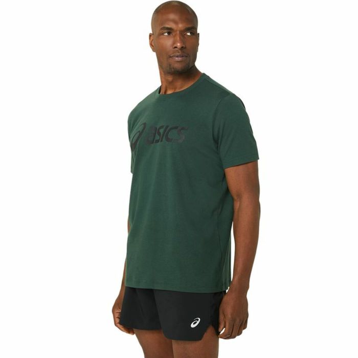 Camiseta de Manga Corta Hombre Asics Big Logo Verde oscuro 3