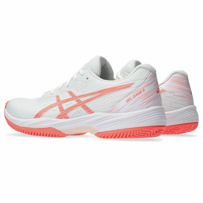 Zapatillas de Tenis para Mujer Asics Gel-Resolution 9 Clay/Oc Blanco 2