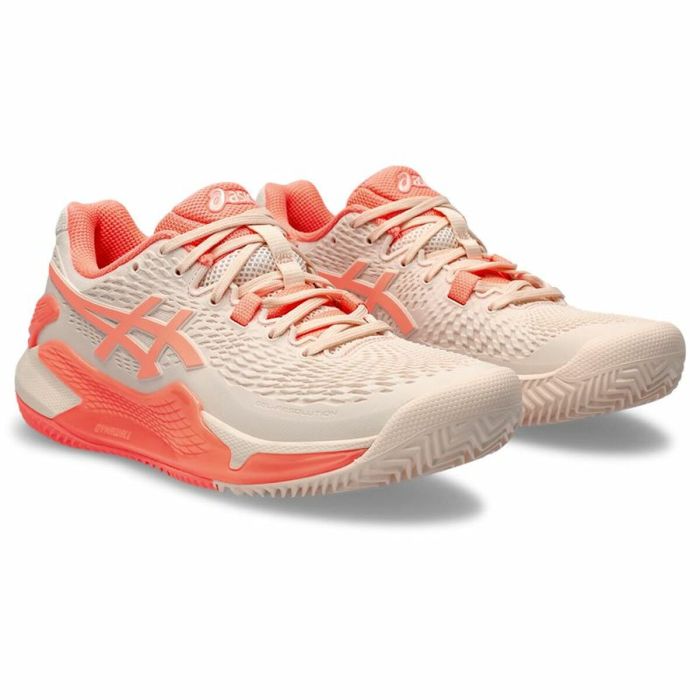 Zapatillas de Tenis para Mujer Asics Gel-Resolution 9 Clay Salmón 3