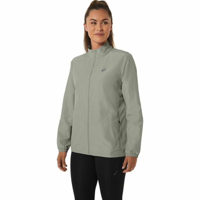 Chaqueta Deportiva para Mujer Asics Core Gris Blanco