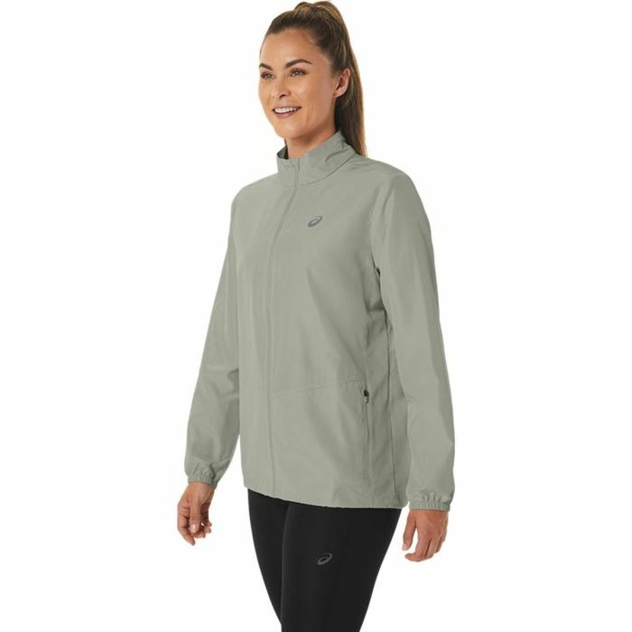 Chaqueta Deportiva para Mujer Asics Core Gris Blanco 5