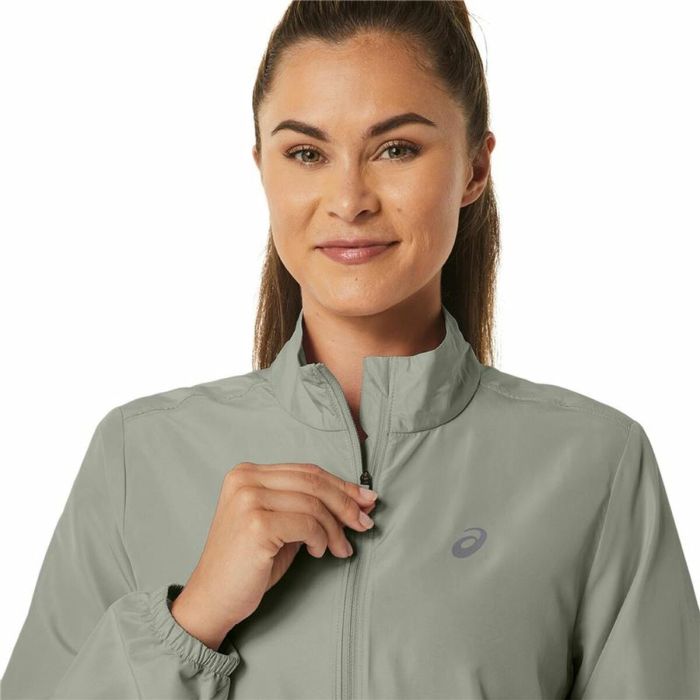 Chaqueta Deportiva para Mujer Asics Core Gris Blanco 3