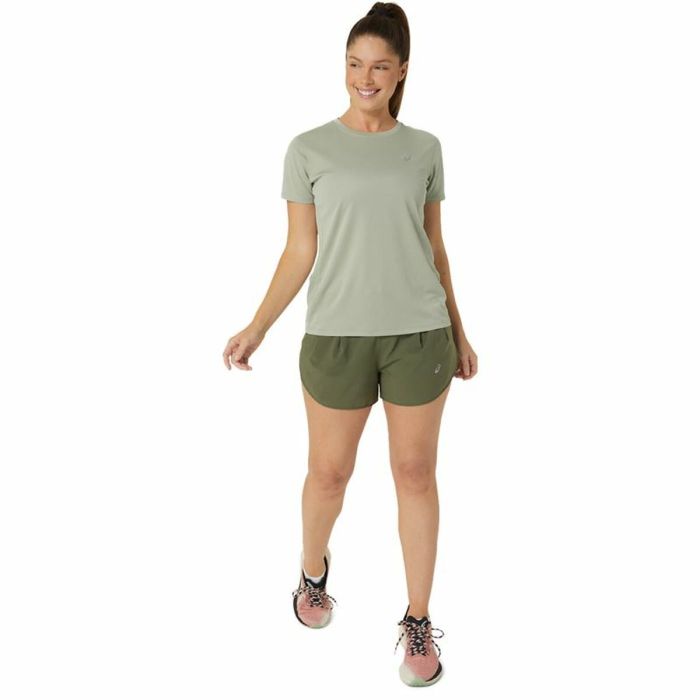 Camiseta de Manga Corta Mujer Asics Core Oliva 1