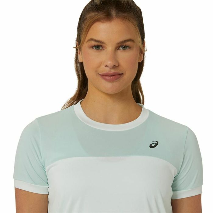 Camiseta Deportiva de Manga Corta Asics Court Blanco Mujer Tenis 2