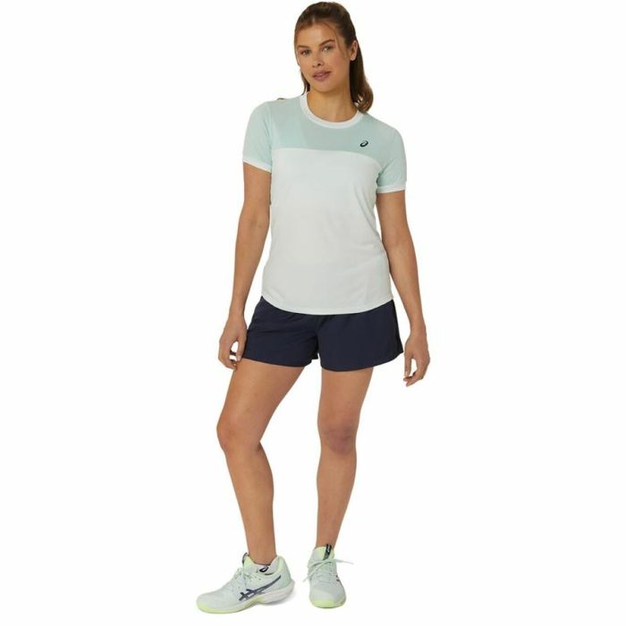 Camiseta Deportiva de Manga Corta Asics Court Blanco Mujer Tenis 1