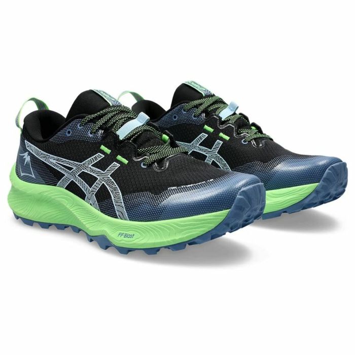 Zapatillas de Running para Adultos Asics Gel-Trabuco 12 Negro Verde 3