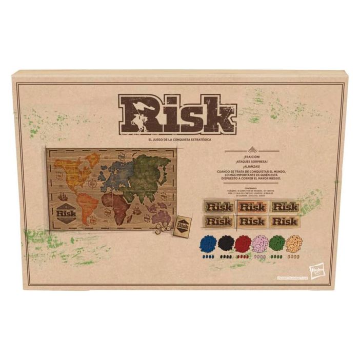 Juego Risk Edición Vintage C2322 Hasbro Gaming 4 Juego Risk Edición Vintage C2322 Hasbro Gaming 4