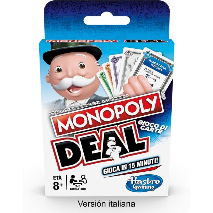 Juego Monopoly Deal En Italiano E3113 Hasbro Gaming