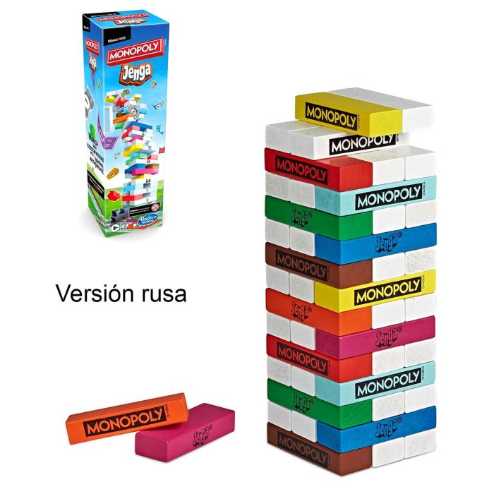 Monopoly Jenga En Ruso E8831 Hasbro Gaming