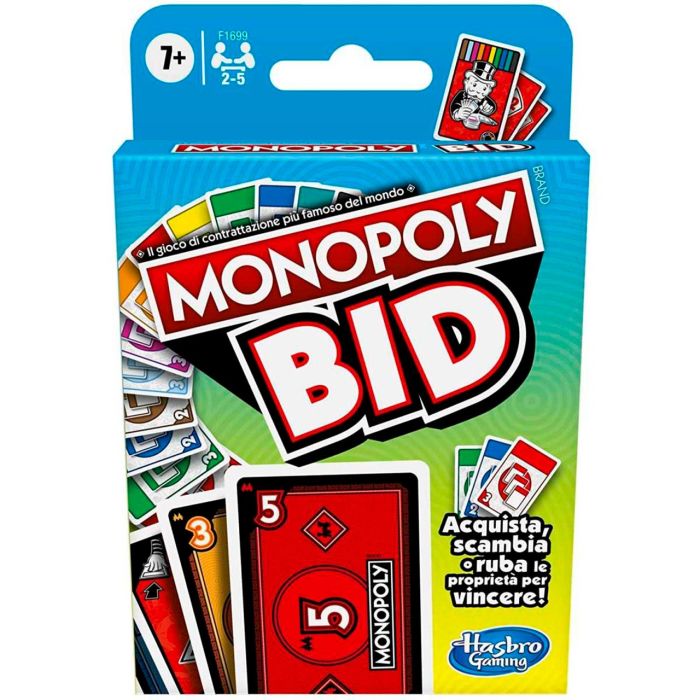 Juego Monopoly Bid Italiano F1699 Hasbro Gaming 1