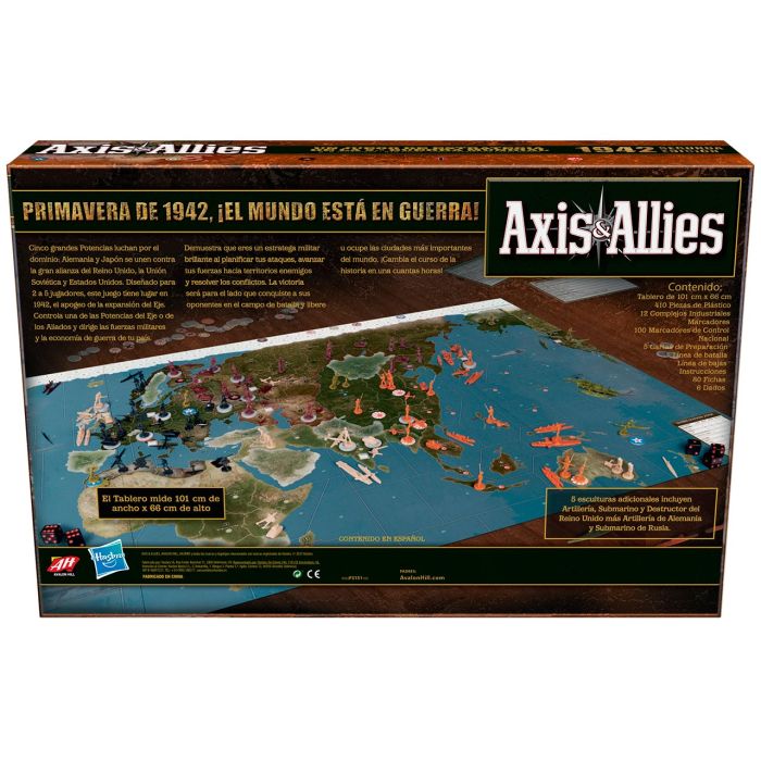 Juego Avalon Hill Axis Y Allies 1942 F3151 Hasbro Gaming 4