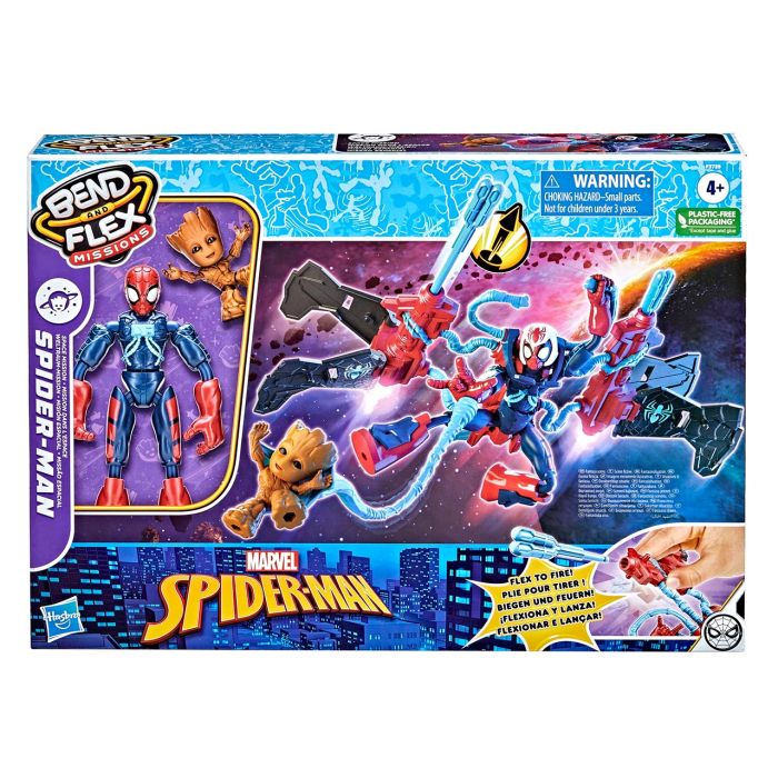 Figura Spiderman Bend And Flex Mision Espacio F3739 Avengers 2