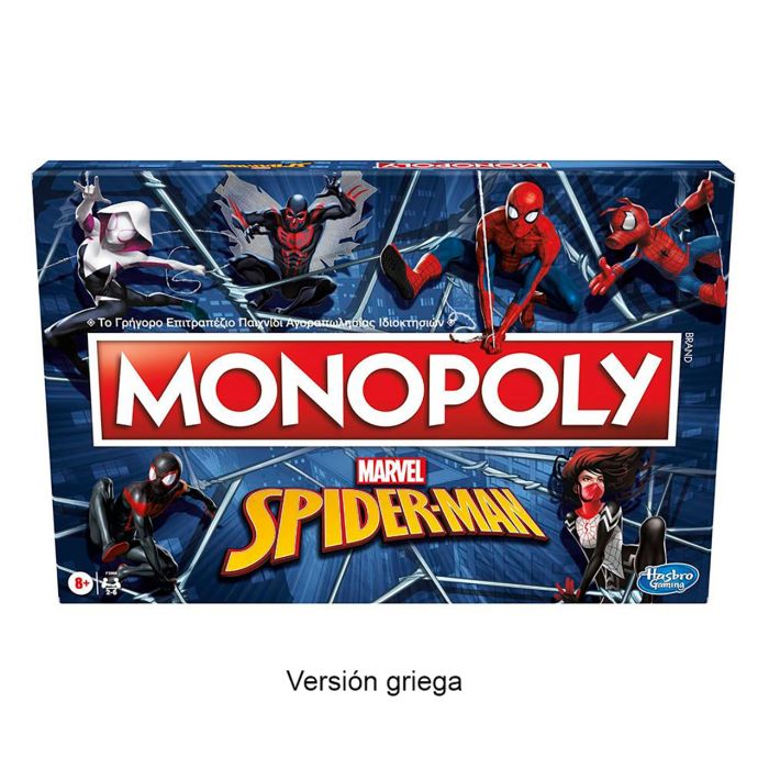Monopoly Spiderman Griego F3968 Hasbro Gaming