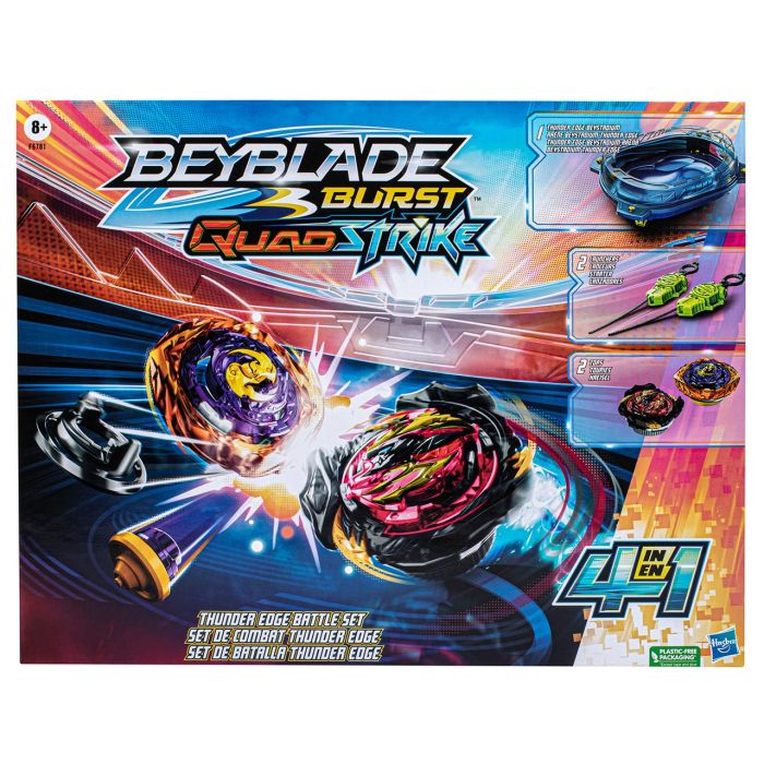 Beyblade Quadstrike-Set Batalla Thunder Edge F6781 Hasbro 1