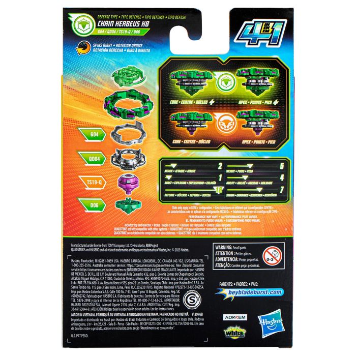 Beyblade Quadstrike-Kit Inicial F6784 Hasbro 4 Beyblade Quadstrike-Kit Inicial F6784 Hasbro 4