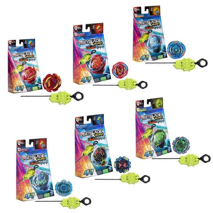 Beyblade Quadstrike-Kit Inicial F6784 Hasbro Beyblade Quadstrike-Kit Inicial F6784 Hasbro