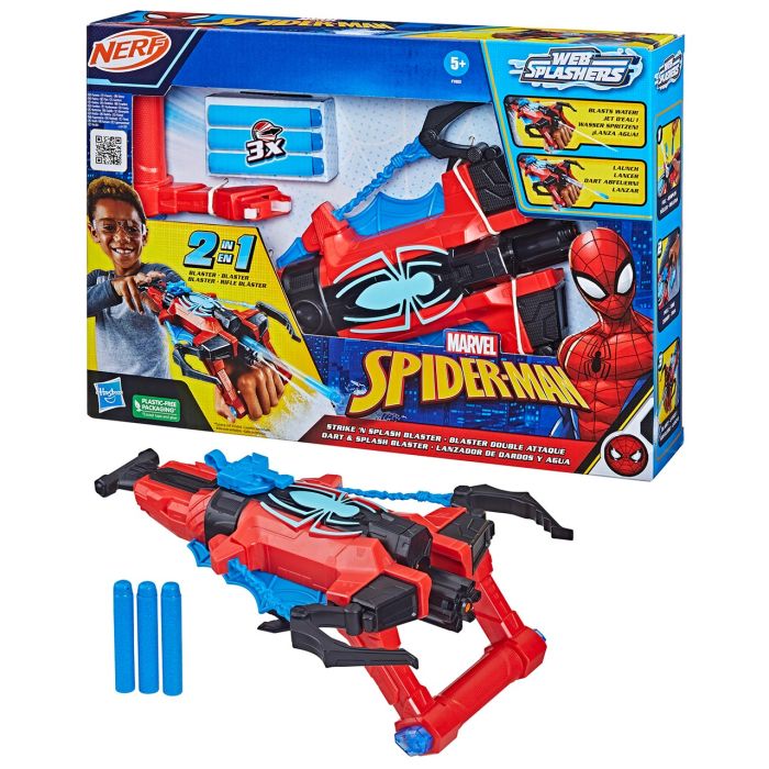 Lanzador De Dardos Y Agua F7852 Spiderman 1