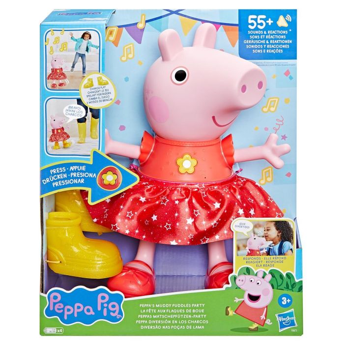 Muñeca Peppa Pig Diversión En Los Charcos con mas de 50 frases. 30 CM 2