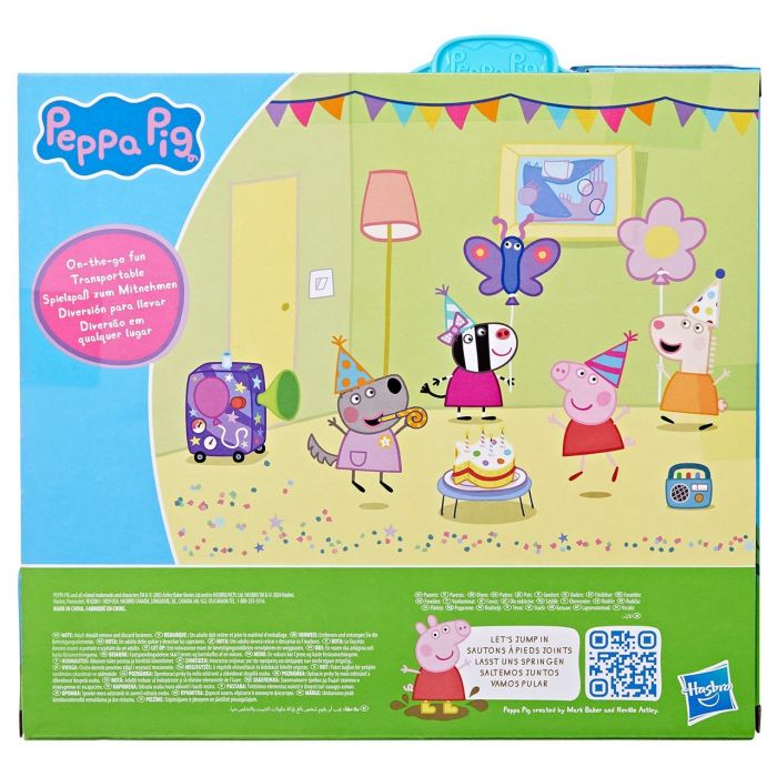 Peppa Pig, set maletín de Peppa con casita plegable, 4 figuritas, juguetes preescolares, a partir de 3 años 4