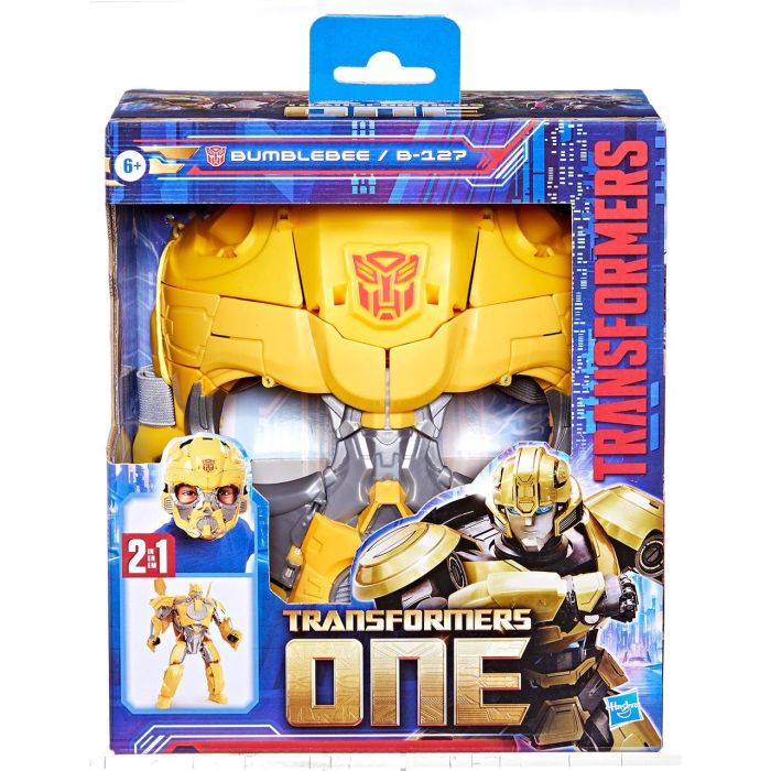 Figura 2 en 1 Bumblebee B-127 de 25 cm, Transformers uno se convierte en máscara, juguetes interactivos, 6 años 3