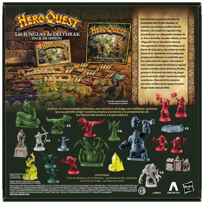 Heroquest Pack Misión Las Junglas De Delthrak F9907 Hasbro 4