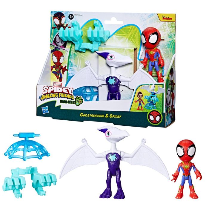 Figuras Y Accesorios Dino Webs Spidey G0123 Marvel