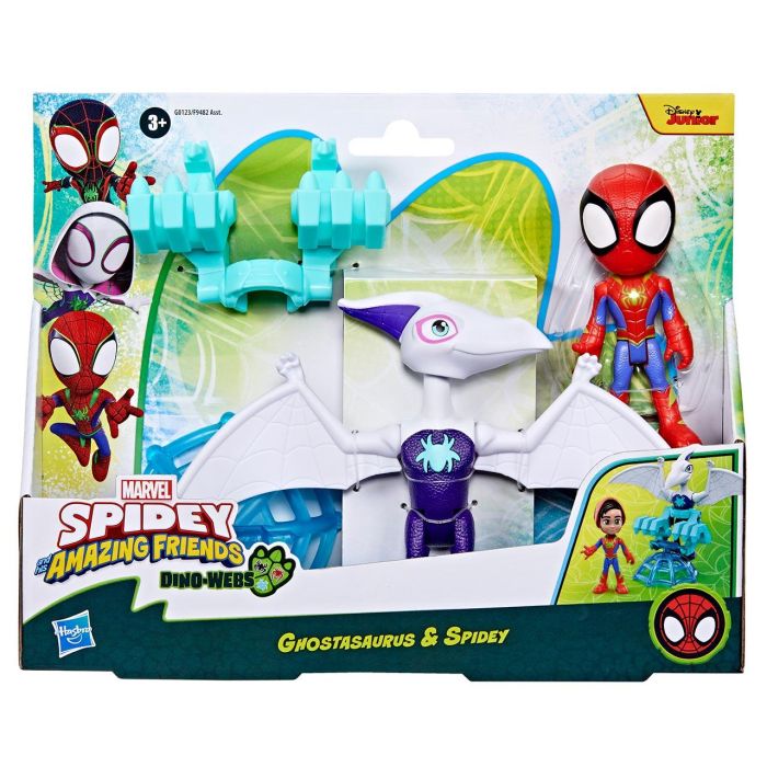 Figuras Y Accesorios Dino Webs Spidey G0123 Marvel 2