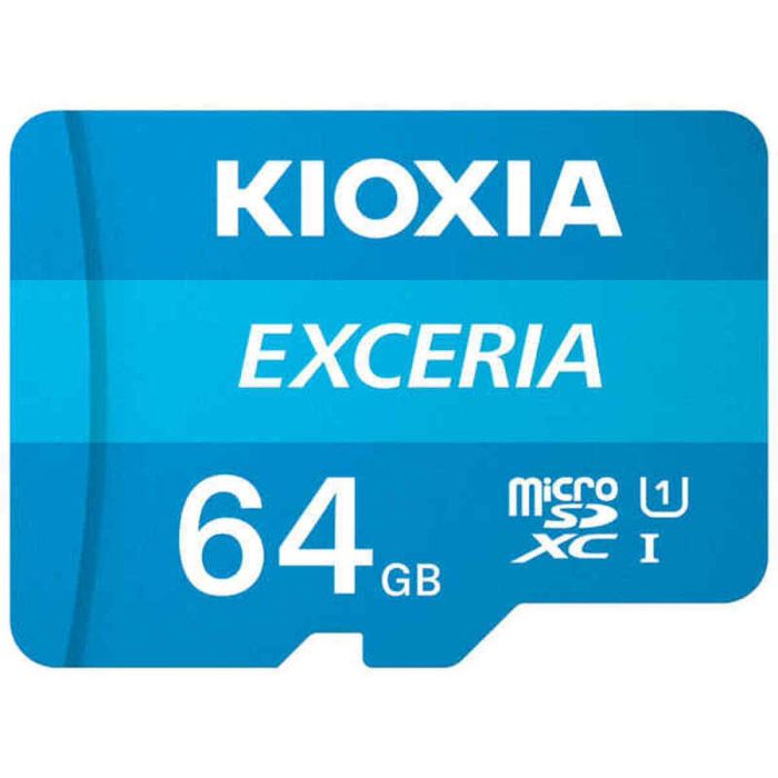 Tarjeta de Memoria Micro SD con Adaptador Kioxia Exceria UHS-I Clase 10 Azul 4
