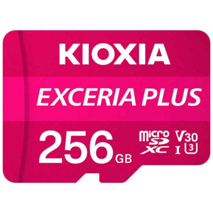 Tarjeta de Memoria Micro SD con Adaptador Kioxia Exceria Plus Rosa Clase 10 UHS-I U3 1